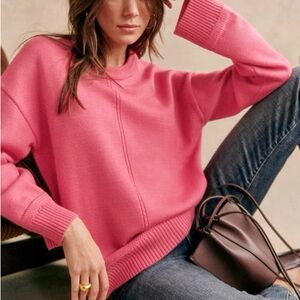 Sezane Bastien Sweater in Candy Pink